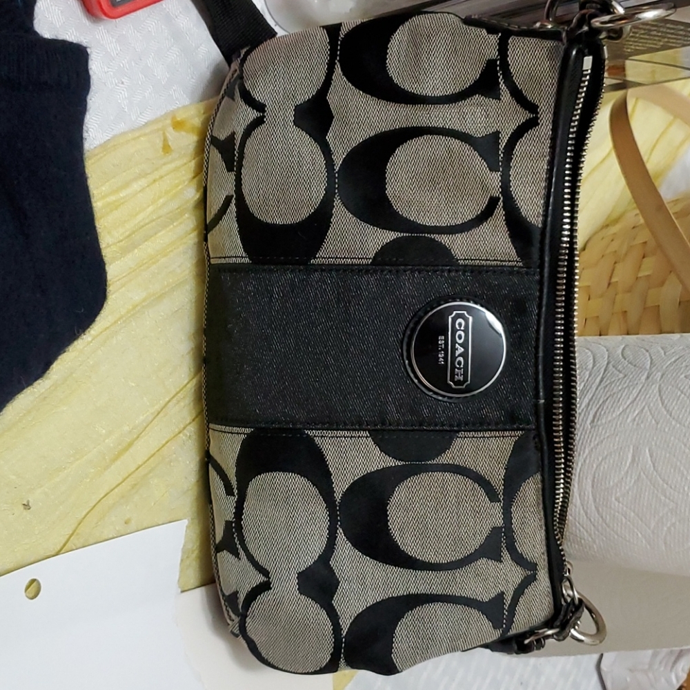 Coach signature handbag